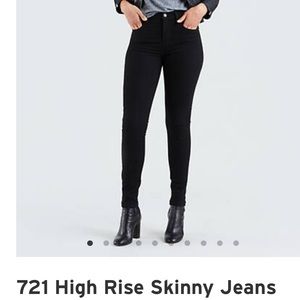 High waisted Levi jeans